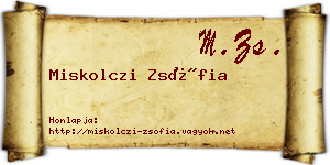Miskolczi Zsófia névjegykártya