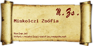 Miskolczi Zsófia névjegykártya