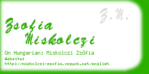 zsofia miskolczi business card